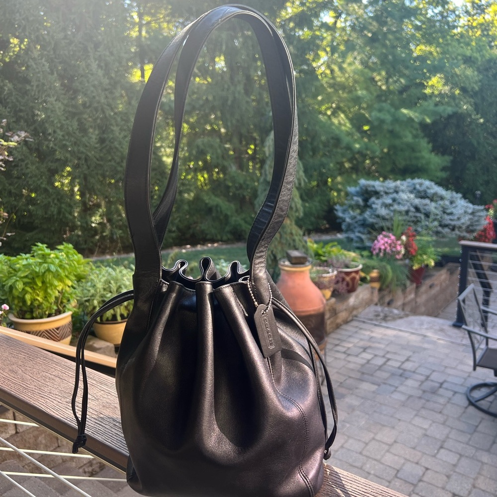 RARE! VTG Coach "Lexington" Drawstring Bucket Bag # 4180 | Barely Carried!